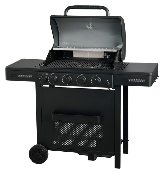 Gasolgrill 4 brännare + 1 bakre brännare 16,9 kW Grillexpert